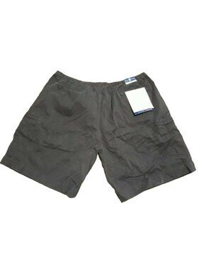 River Trader Mens Black Cargo Shorts White Stripes 2XL NWT